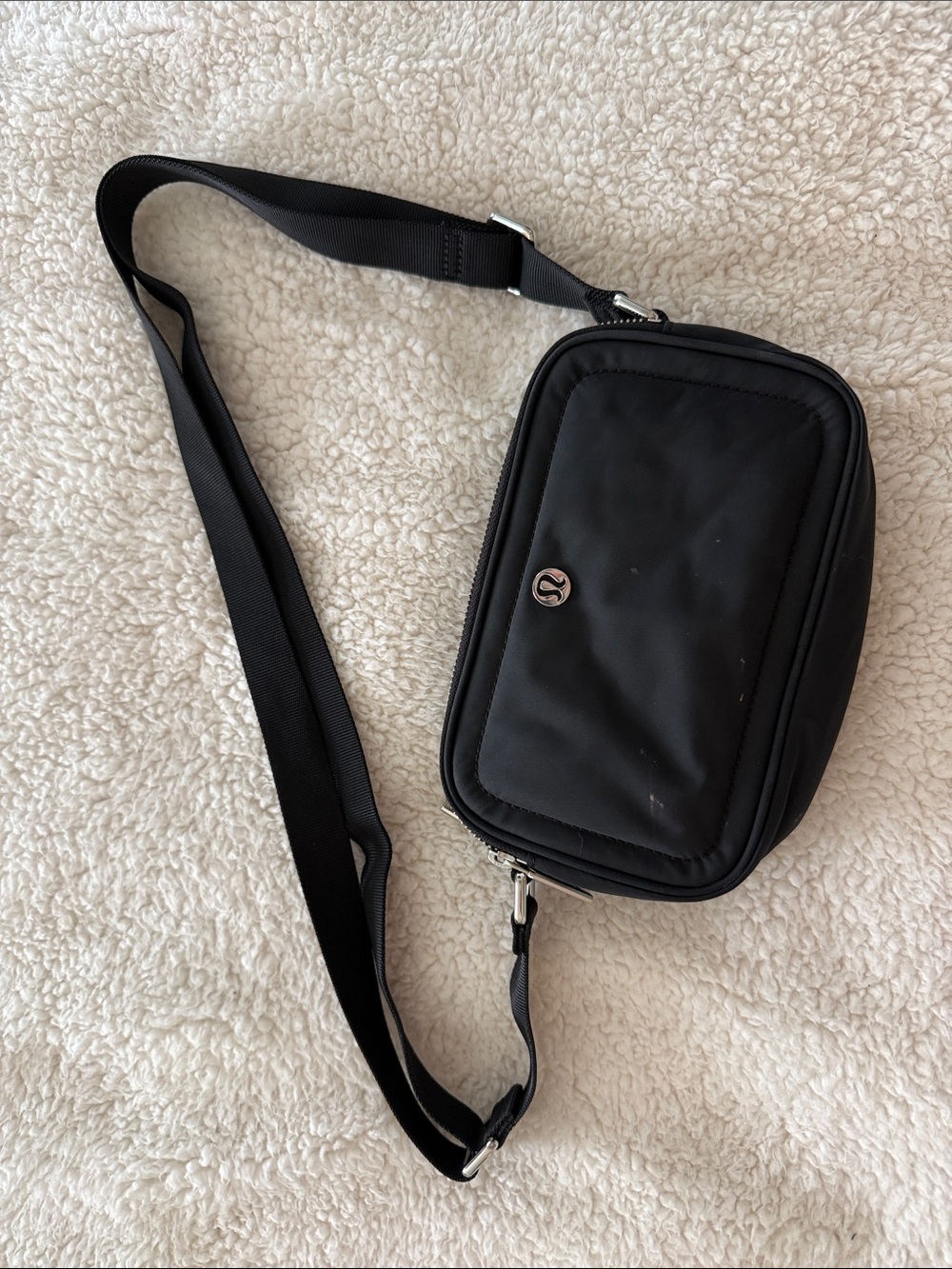lululemon athletica Black Compact Crossbody Bag